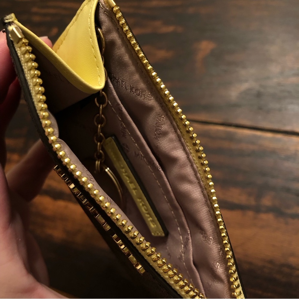Michael Kors Brown and Light Yellow Wallet - Picture 4 of 5